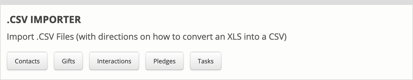 CSV Importer