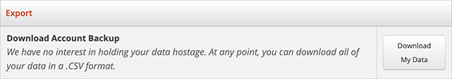 Download Your Data